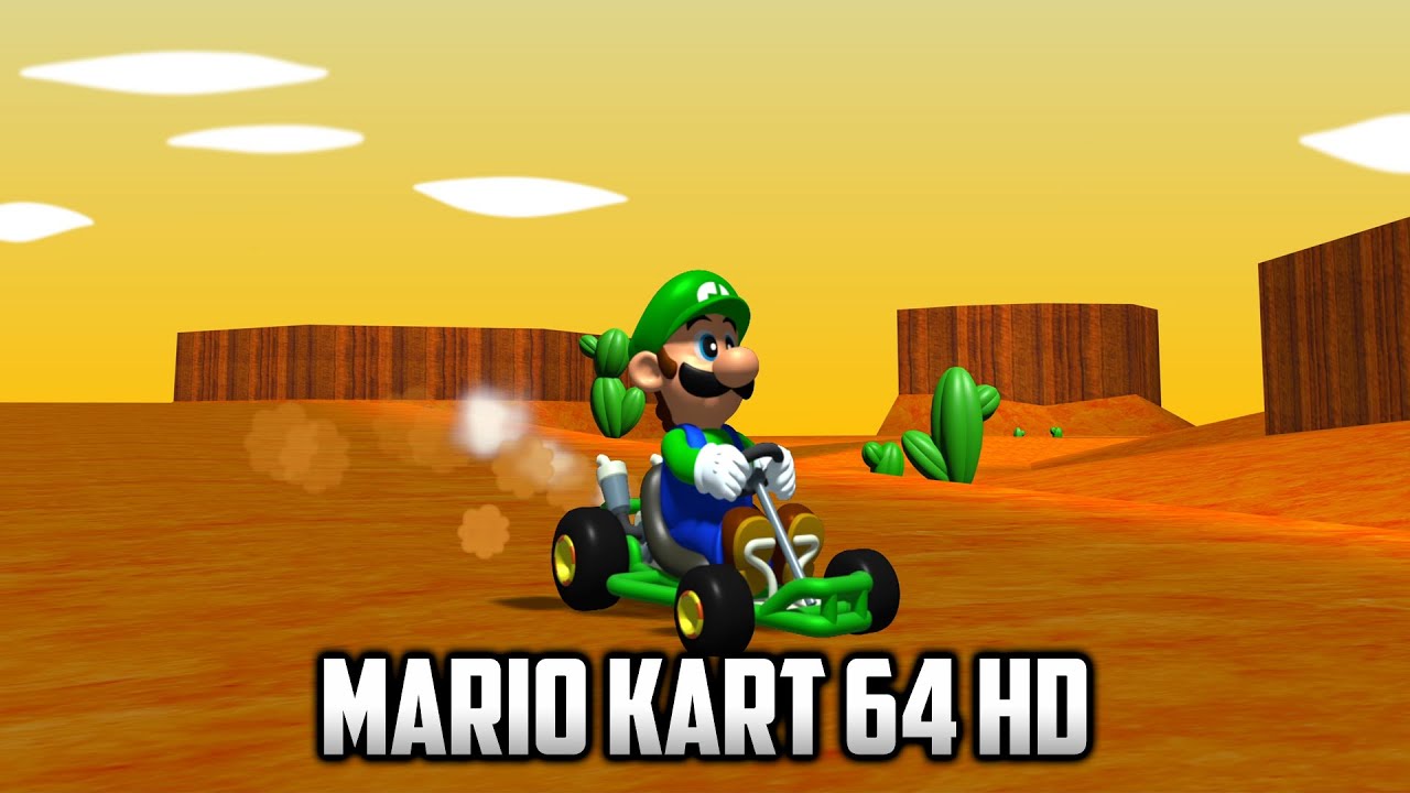 ⭐ Mario Kart 64 - HD Texture pack - Luigi