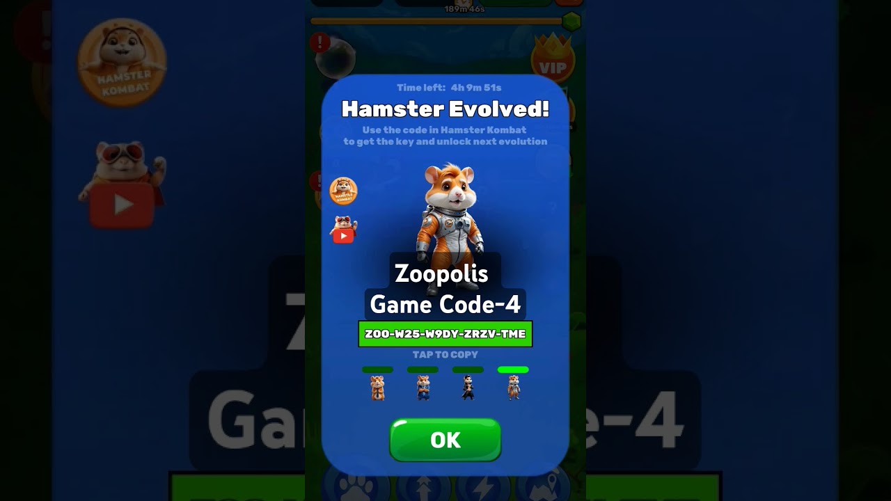 Zoopolis Game Code | Hamster Kombat Interlude Season. #zoopolis #hamsterkombat #interlude