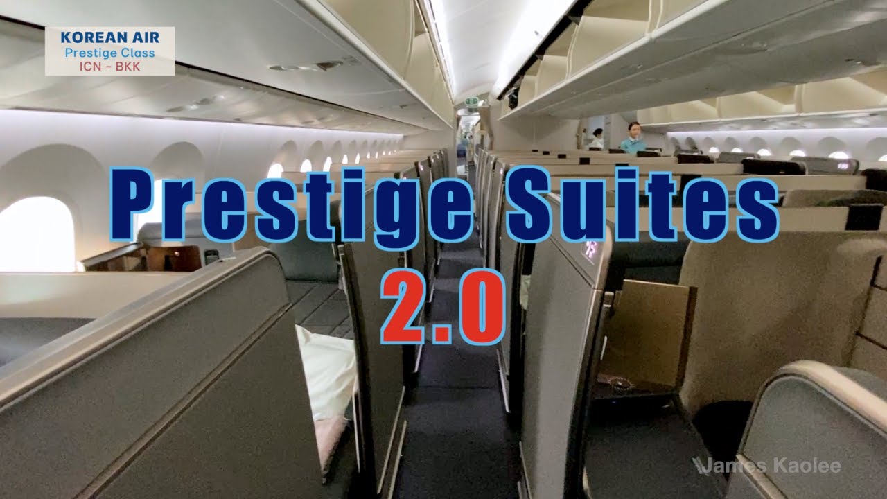 Korean Air Business Prestige Class B787-10 Seoul to Bangkok 대한항공 방콕 비즈니스 클래스 프레스티지석 KE651