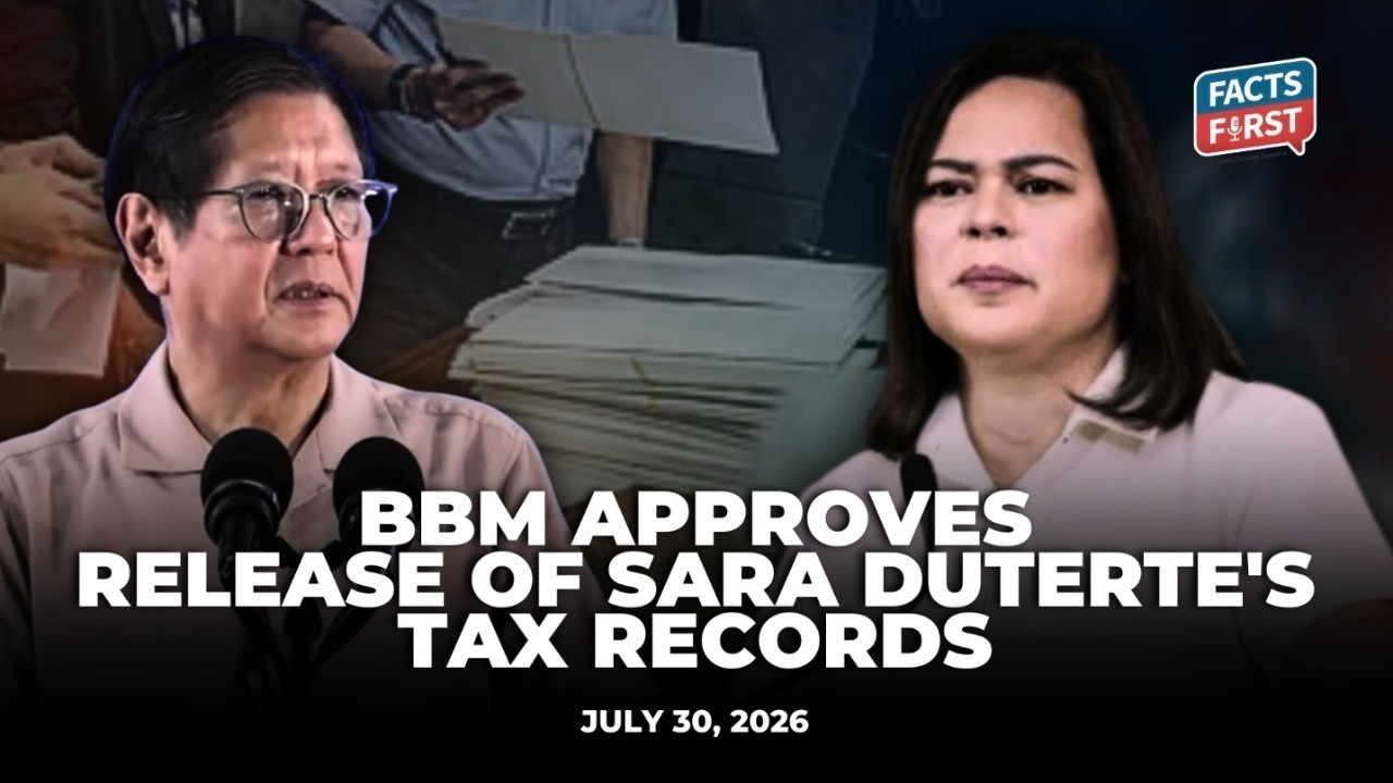 Marcos Jr. OKs release of Sara Duterte's tax records