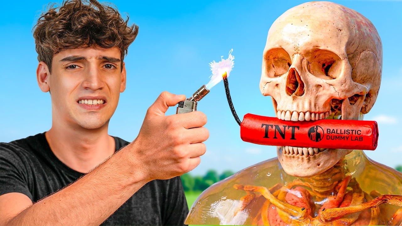 💥Explosivos VS Cráneos Humanos Realistas💥