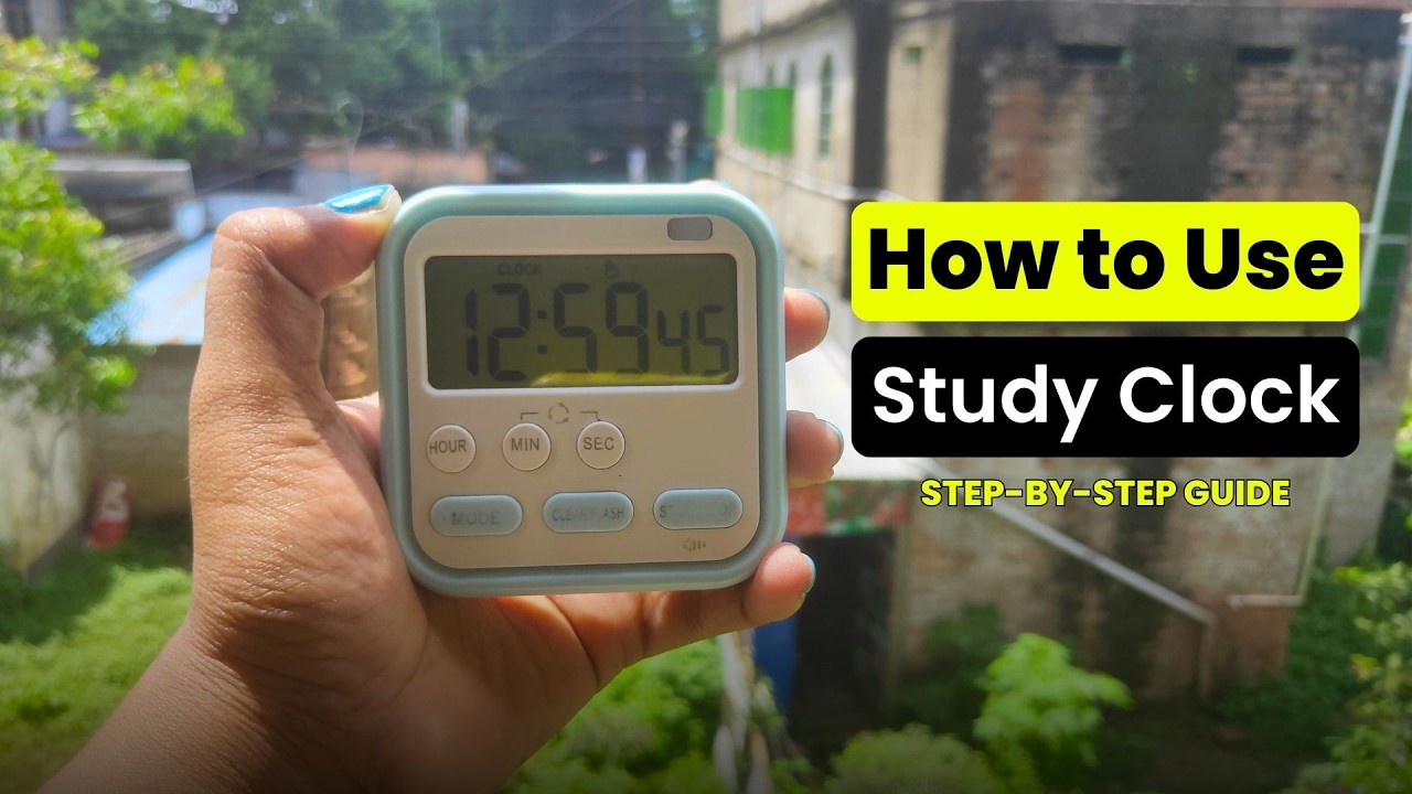 PLUZNIQ Digital Clock How To Use | Easy Step-by-Step in Hindi || Best Study Clock