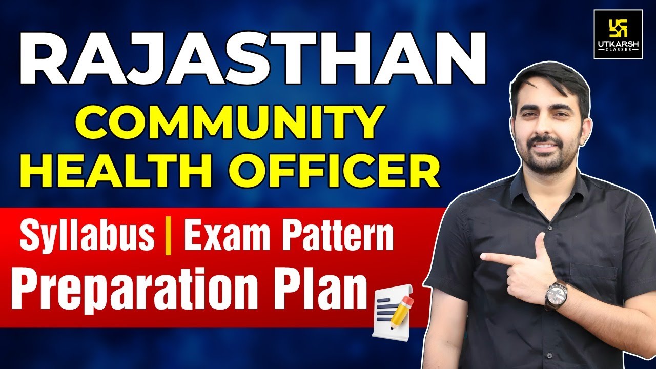 Rajasthan CHO 2025 | Syllabus, Exam Pattern & Preparation Plan | Mukesh Sir