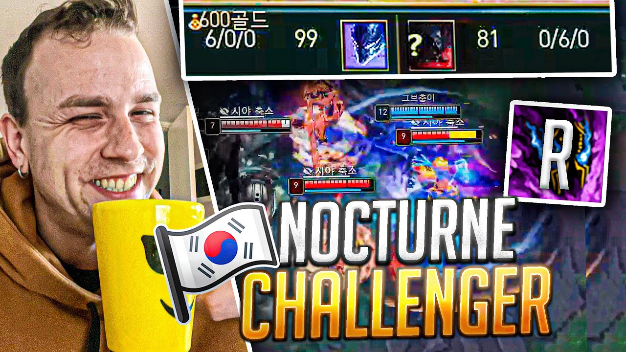 ¿ESTO ES LEGAL RIOT? 😨 ¡LLEGÓ A CHALLENGER KR CON NOCTURNE TOP! *DAÑO ASQUEROSO*