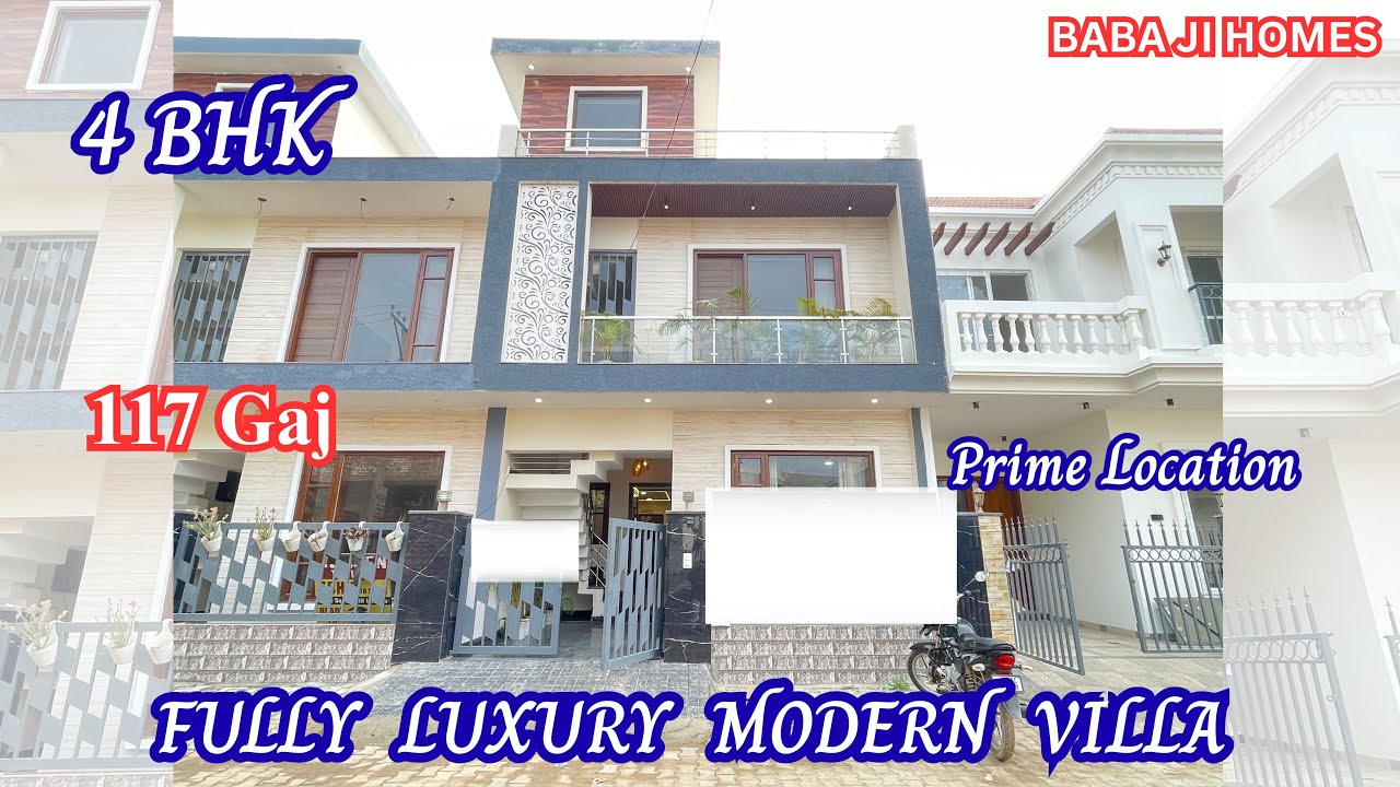 117 Gaj Most Luxurious 4BHK Modern Villa With Montey Space/ #home #realestate #property #villa #bps