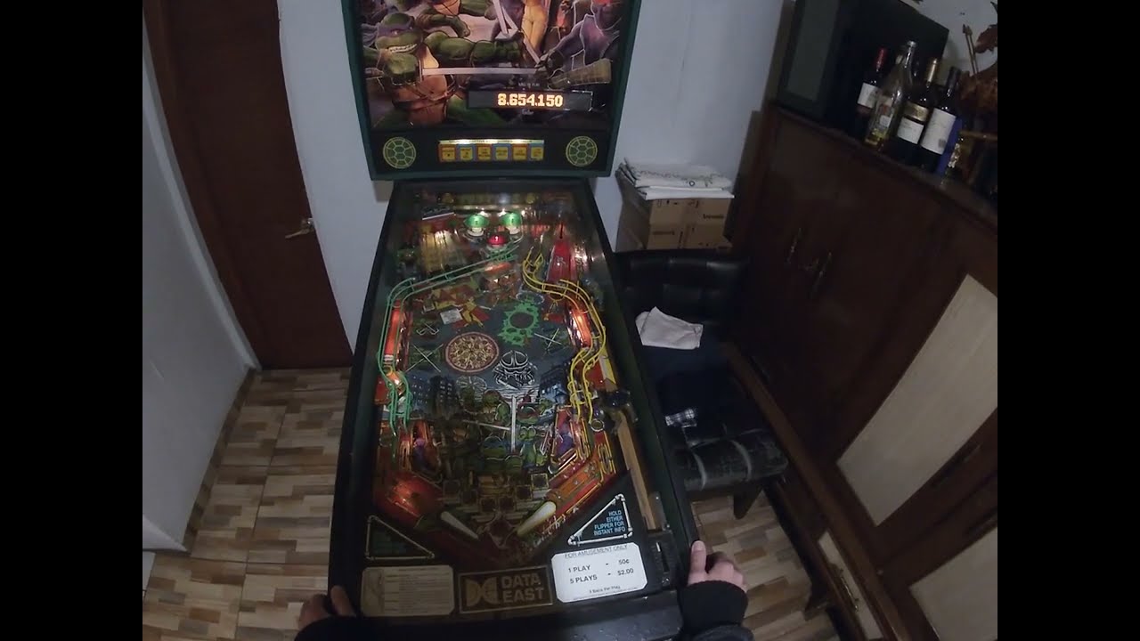 Teenage Mutant Ninja Turtles - Gameplay Pinball Flipper | Data East 1991
