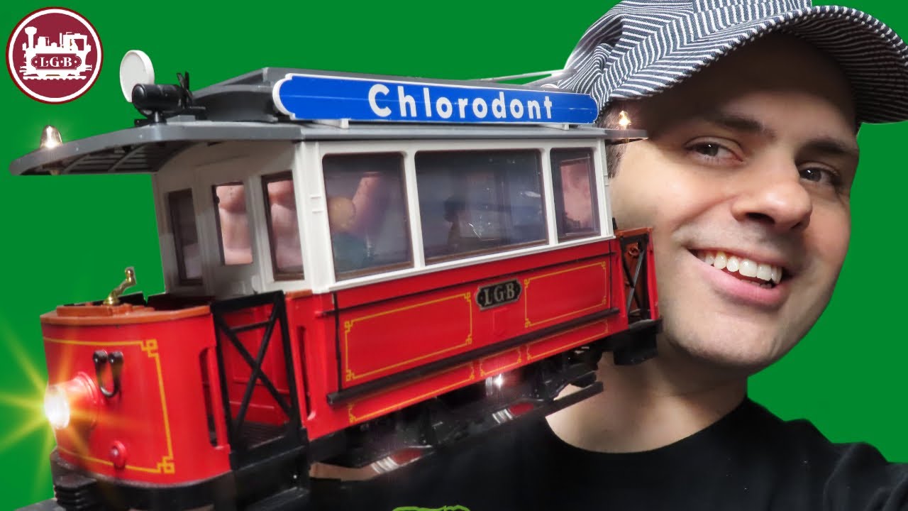 LGB Trolley, Running LGB Trains, & PIKO Rail Clamps!