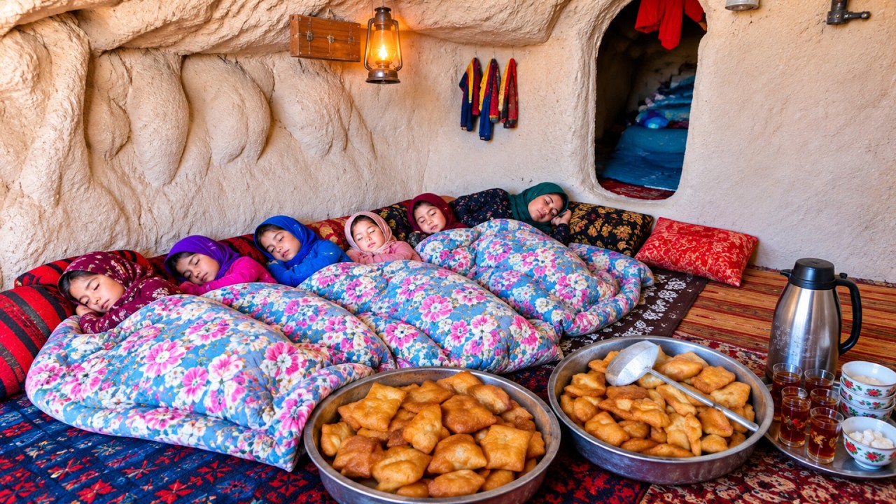Real Rural Life in Afghanistan | Fresh Bread Baking & Traditional Village Breakfast