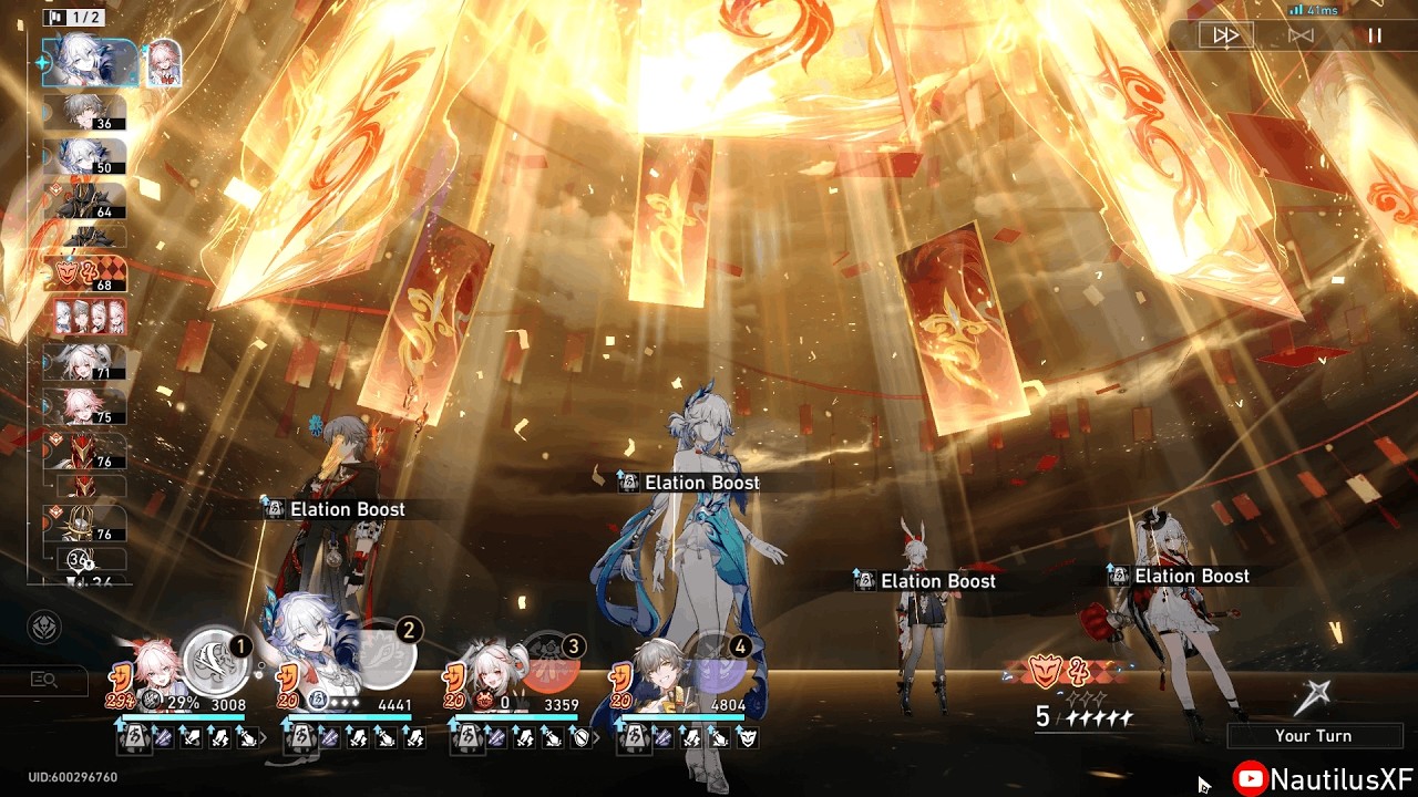 HSR 4.4 Memory of Chaos STARWARD MODE | 0-Cycle Node 3 Full Elation Team Test