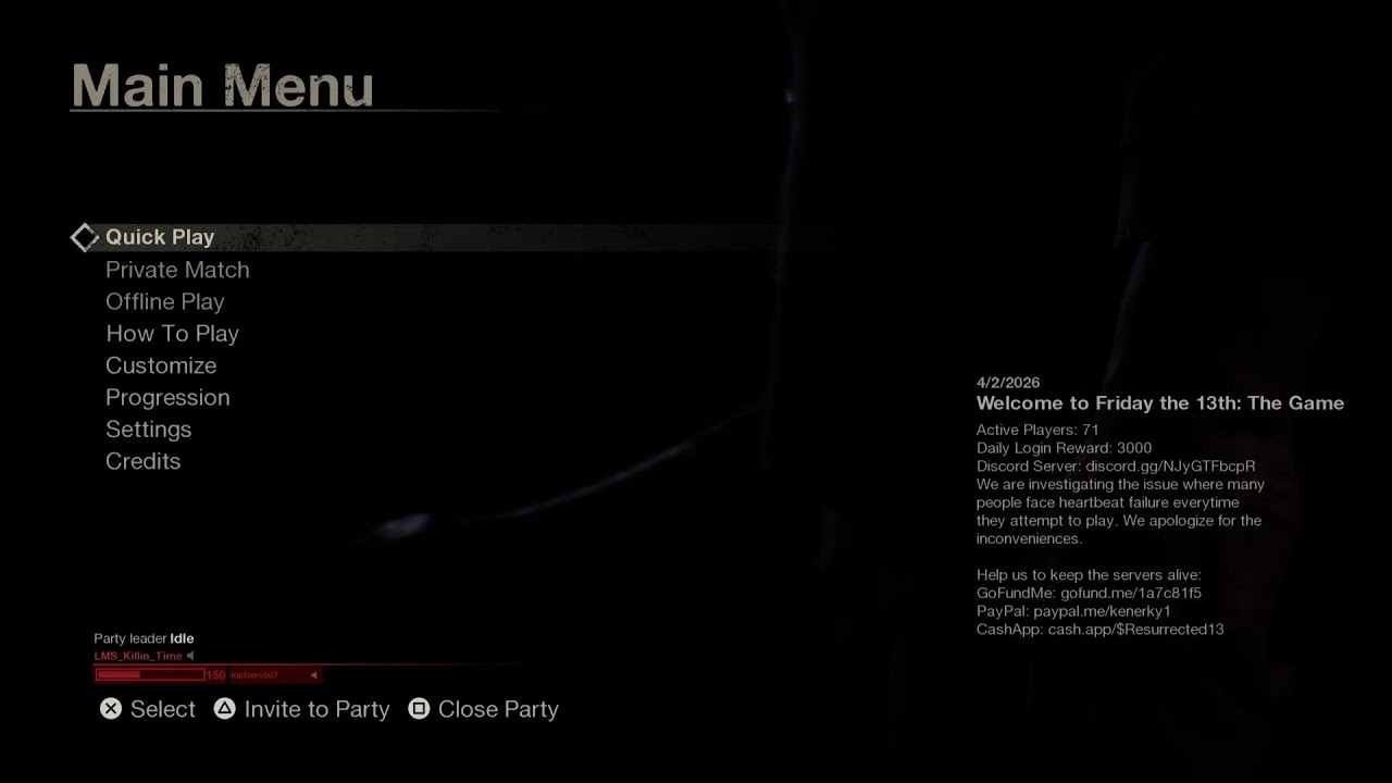Friday The 13th The Game!! With KillinTime!!!