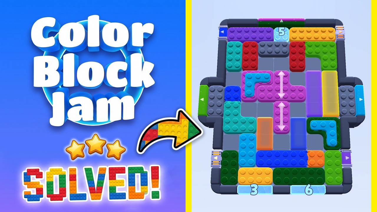 Color Block Jam - Level 1485 Walkthrough 🧩 | Solution & Gameplay (Rollic Games) 📱