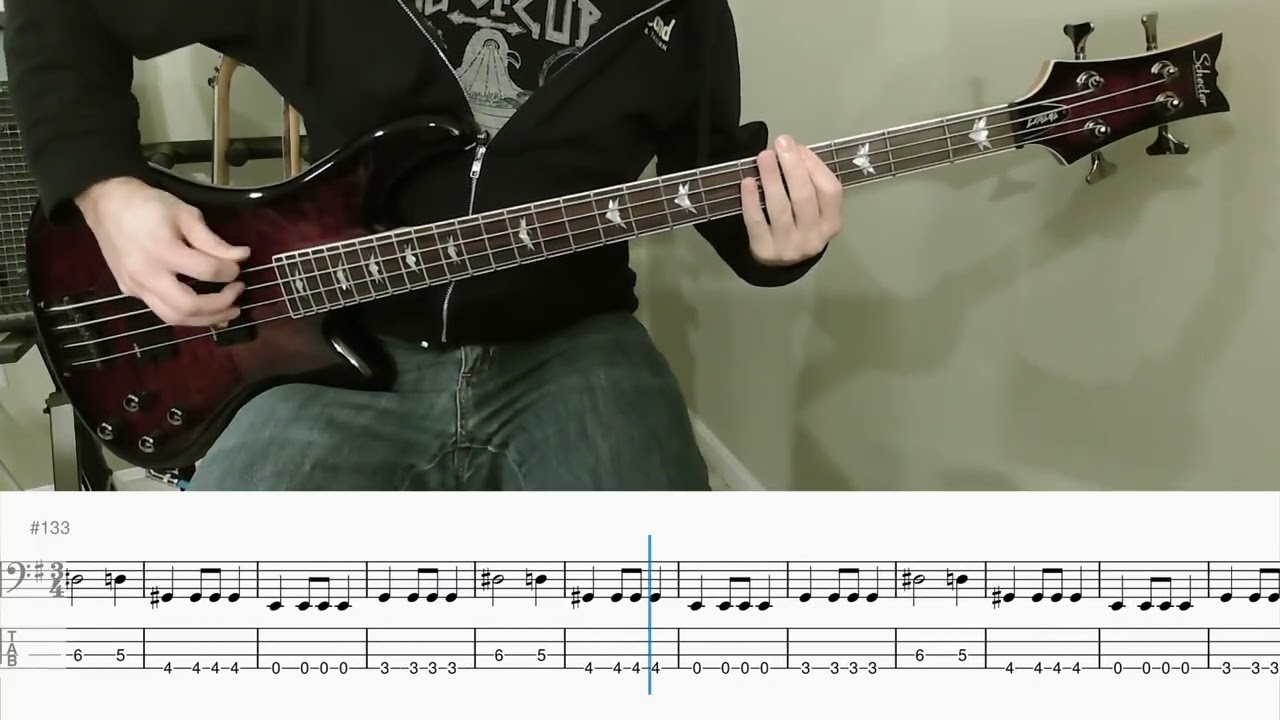 Dimmu Borgir - Spellbound (By the Devil) (bass cover with tab)