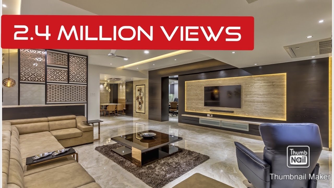 Modern 4000 sq ft 4 BHK home interiors by Rajesh Ranka