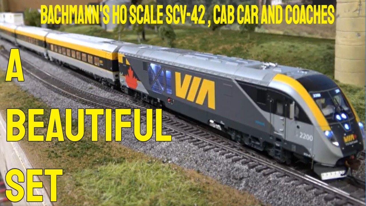 Обзор железнодорожного набора Bachmann SCV-42 Siemens масштаба HO | WOWSound, вагон-кабина, пасса...