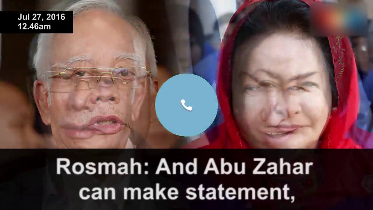 Malaysia EX Prime Minister Najib Phone Call Hacked Conversation With Rosmah