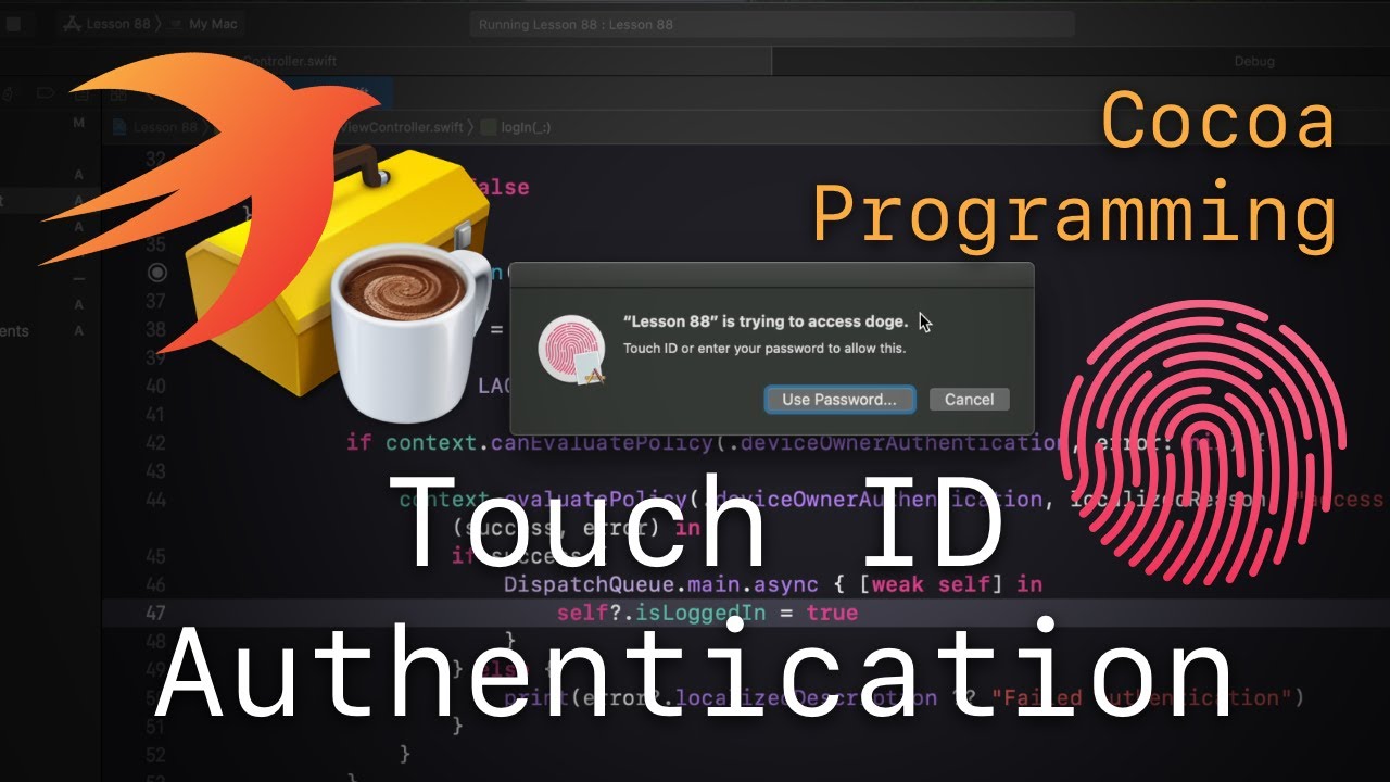 Cocoa Programming L88 - Touch ID Authentication
