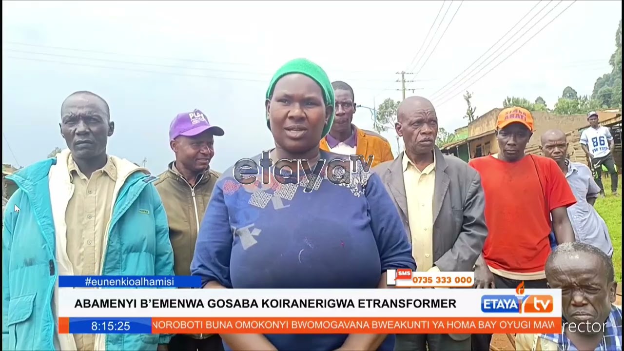 Residents near Emenwa market cry out after KPLC delayed the reinstallation of a transformer