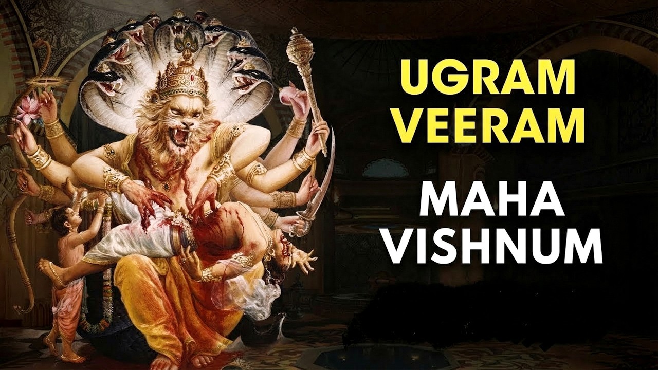 UGRAM VEERAM MAHA VISHNUM | Powerful Narasimha Swamy Mantra 108 Times | Protection Mantra