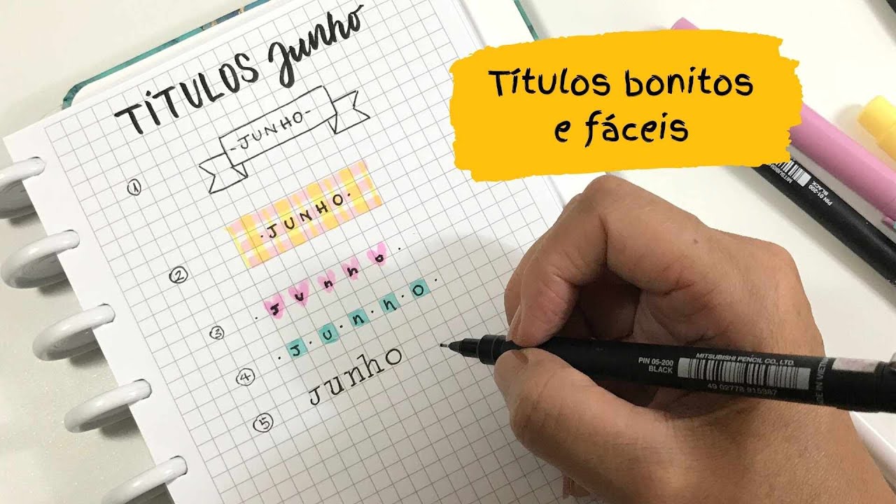 Como fazer TÍTULOS Bonitos e fáceis