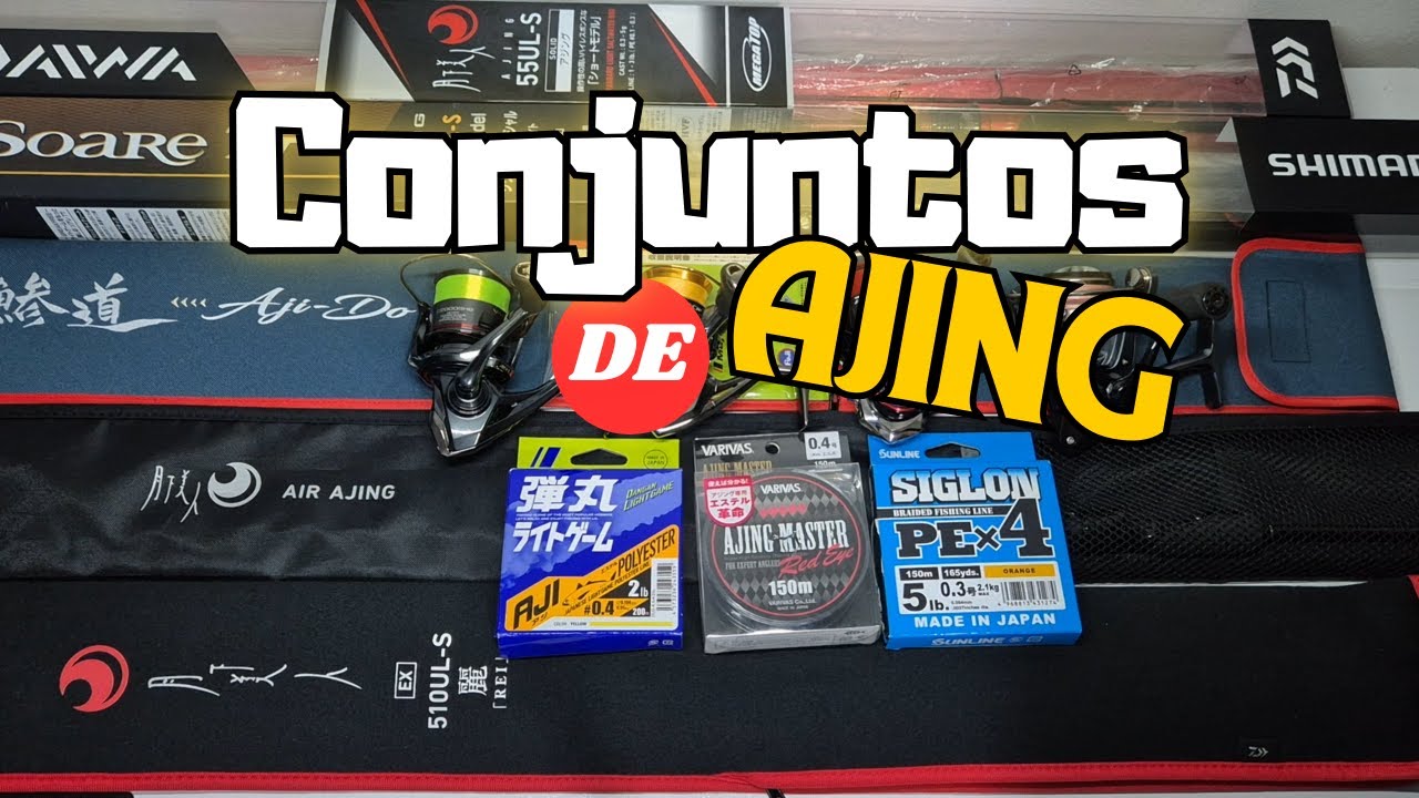 Tralha de Ajing do Japão | Molinete , Vara , Linha | Equipamento de Ajing | Ajing na Pratica 03