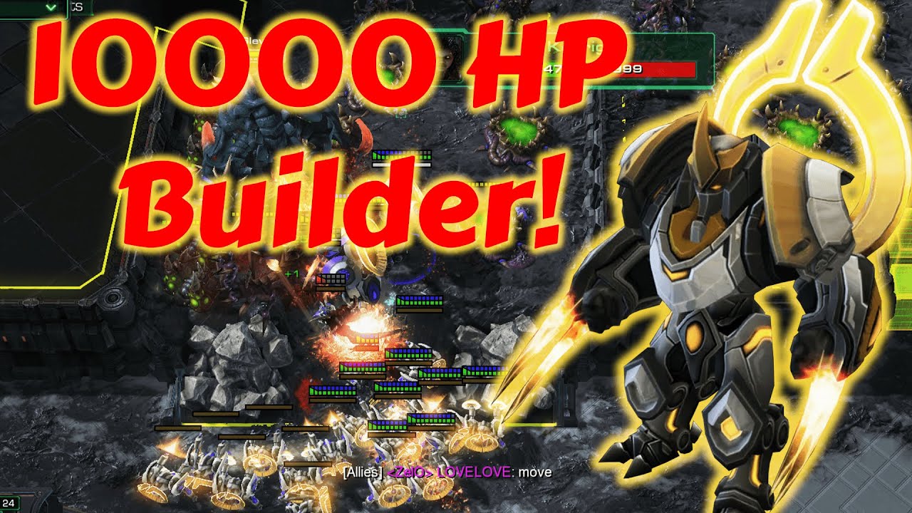 Learn How to Play The Indestructible Builder! (Champion) Kerrigan Survival Starcraft 2 custom games