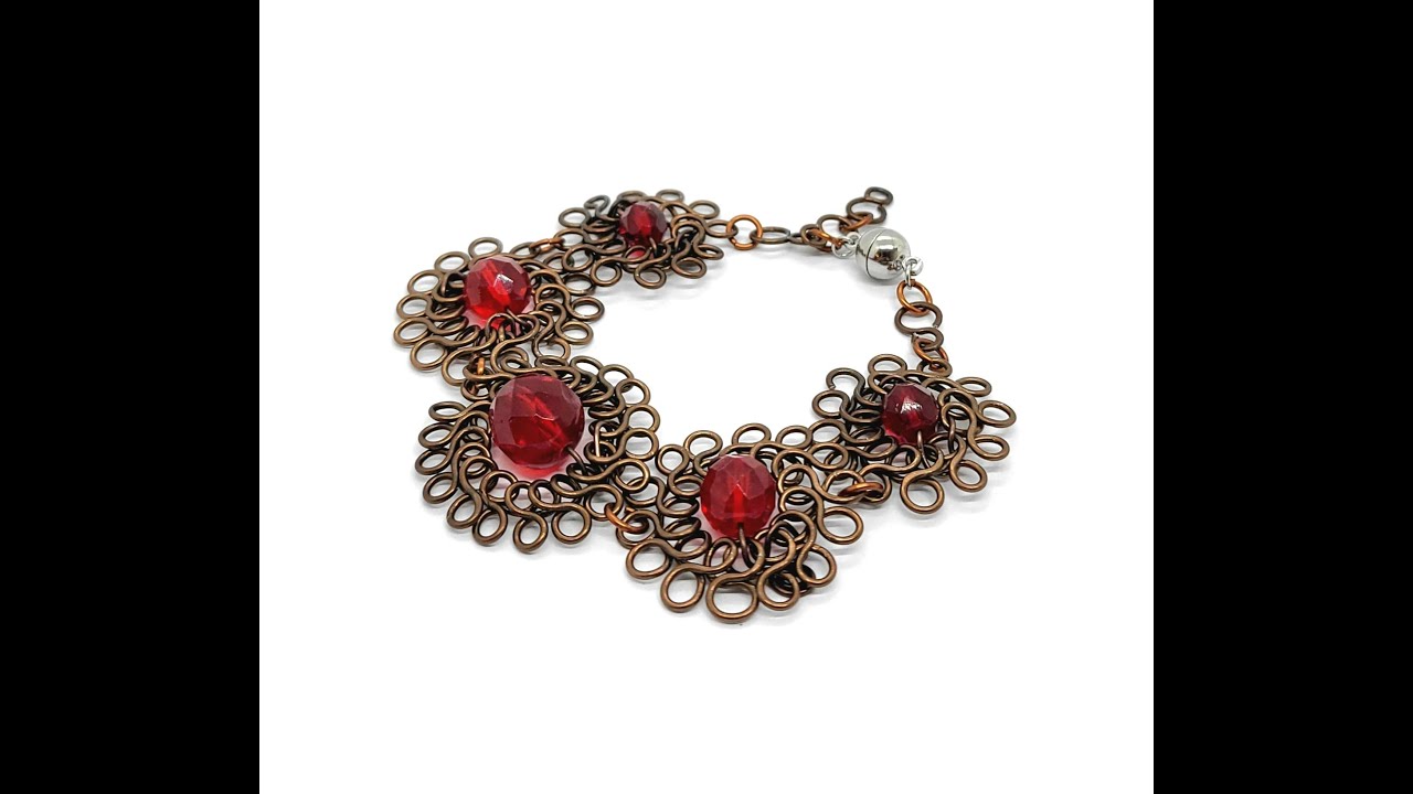 WIRE TECHNIQUE  "Einfache Acht" KETTENANHÄNGER und ARMBAND