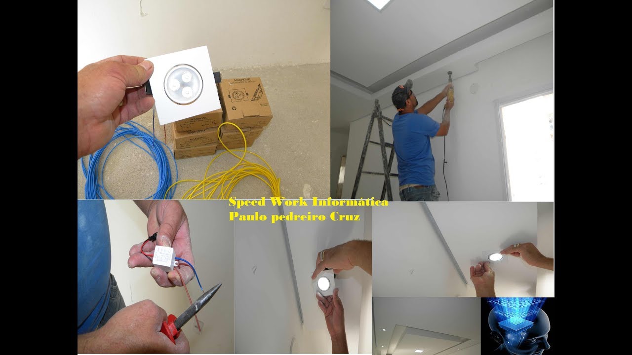Instalação de spots em sancas de gesso passo a passo confiram!