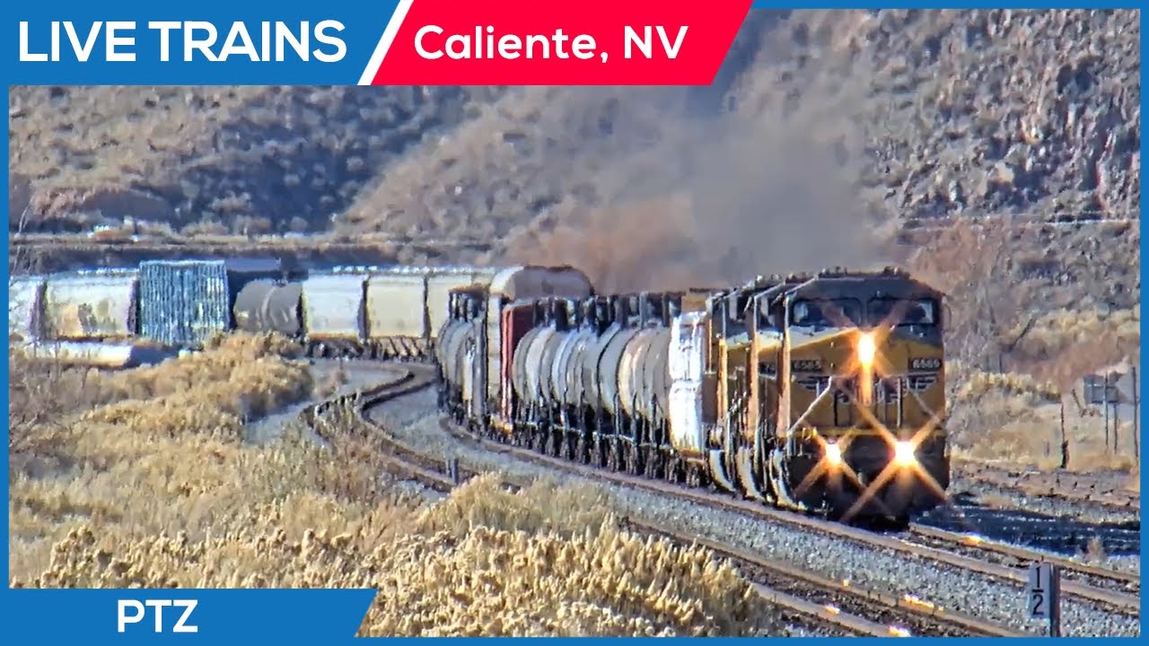 🔴 LIVE Trains Railcam | Caliente, Nevada (PTZ)
