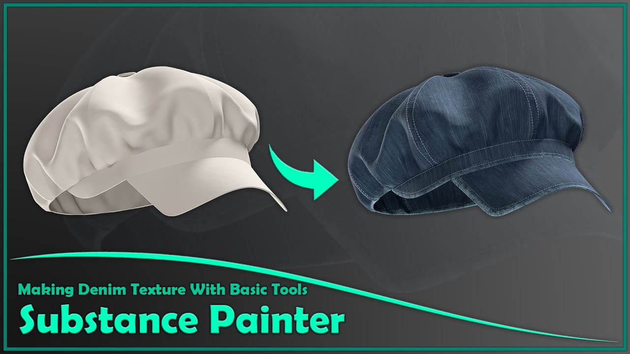 creating denim texture with basic tools in Substance Painter