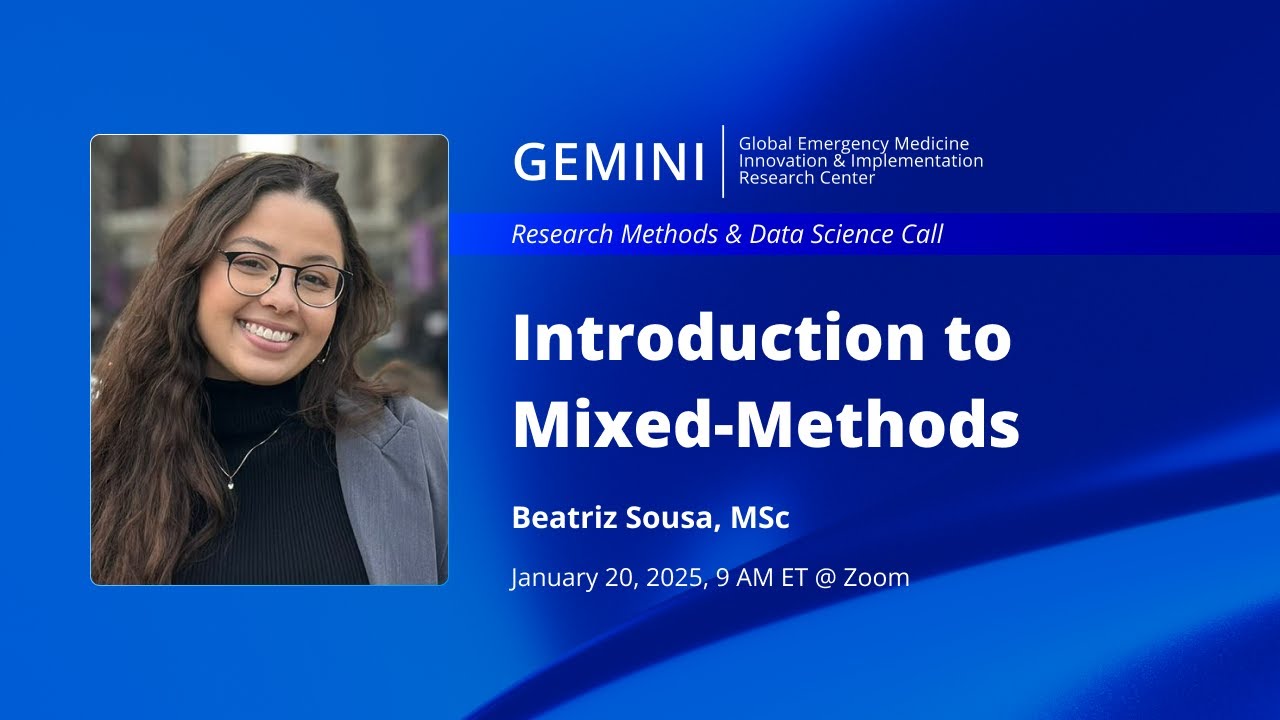 Beatriz presents on Introduction to Mixed-Methods