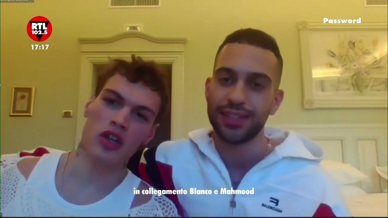 Mahmood e Blanco a RTL 102.5: Sanremo 2022 - giorno 2