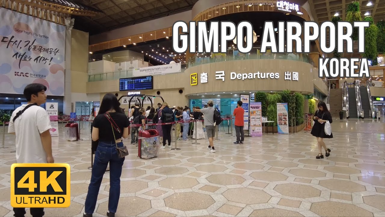 Международный аэропорт Кимпхо: знакомство с авиационным узлом Сеула 4K HDR