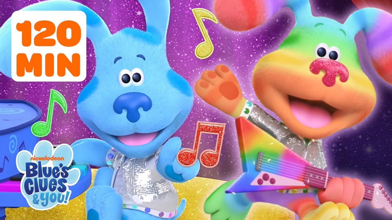 Blue and Josh Sing Songs & Skidoo! 🎸 w/ Rainbow Puppy | 80 Minute Compilation | Blue's Clues & You!