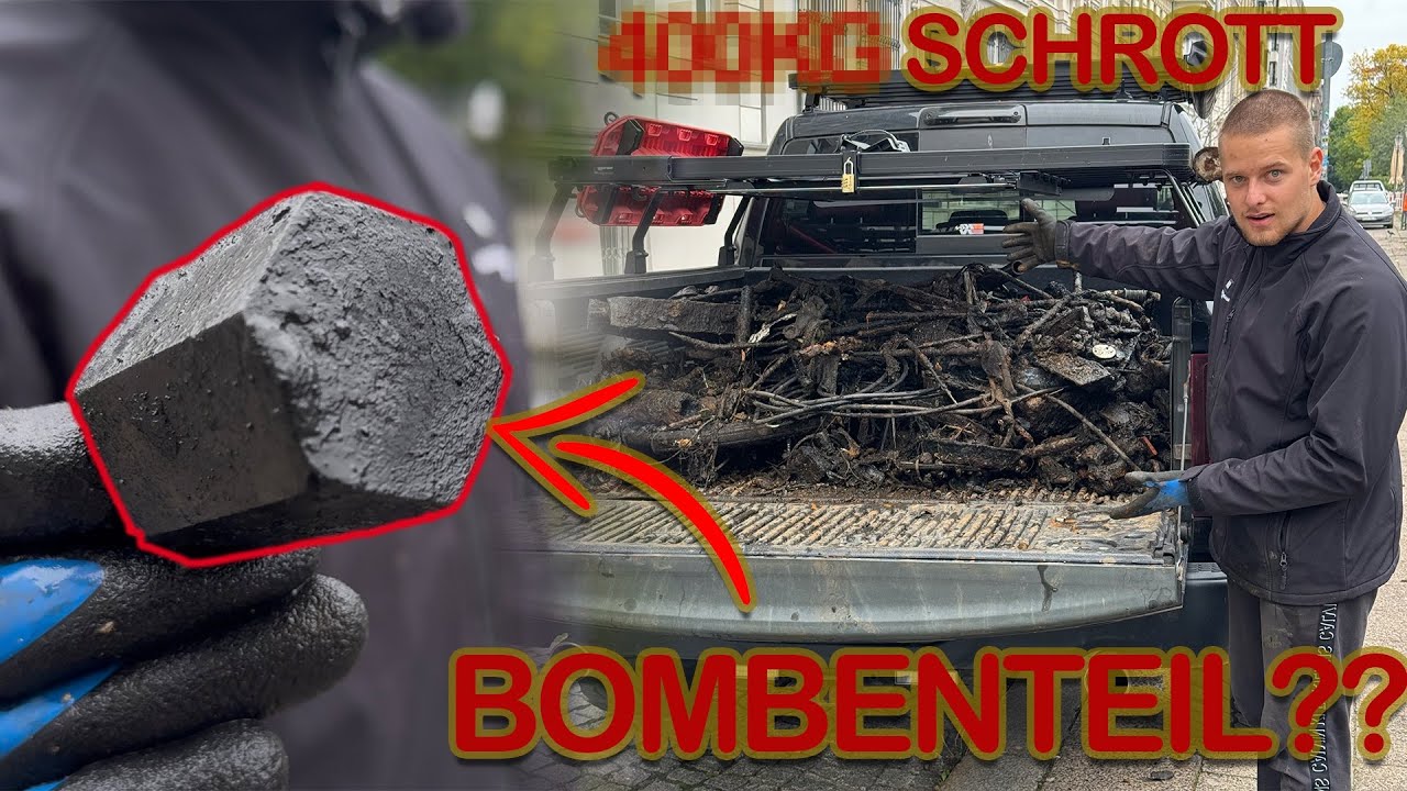 BOMBEN-Teile und HUNDERTE KILO Schrott aus dem FLUSS geangelt!!🤯😳 / Magnetfischen mit Gebrüder Lange