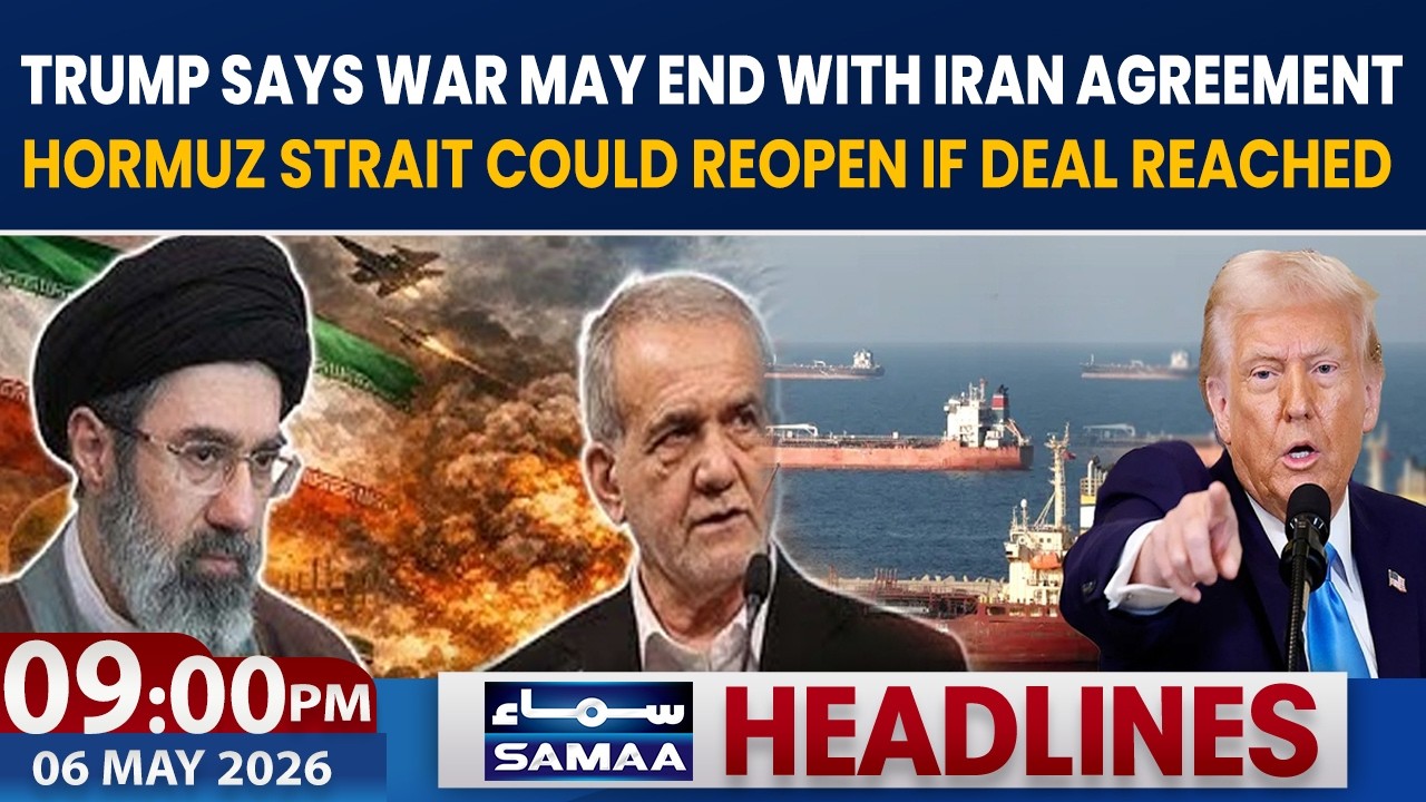 US-Iran War Nearing End? | Trump Signals Possible Peace Deal | 9 PM News Headlines | 6 May 2026