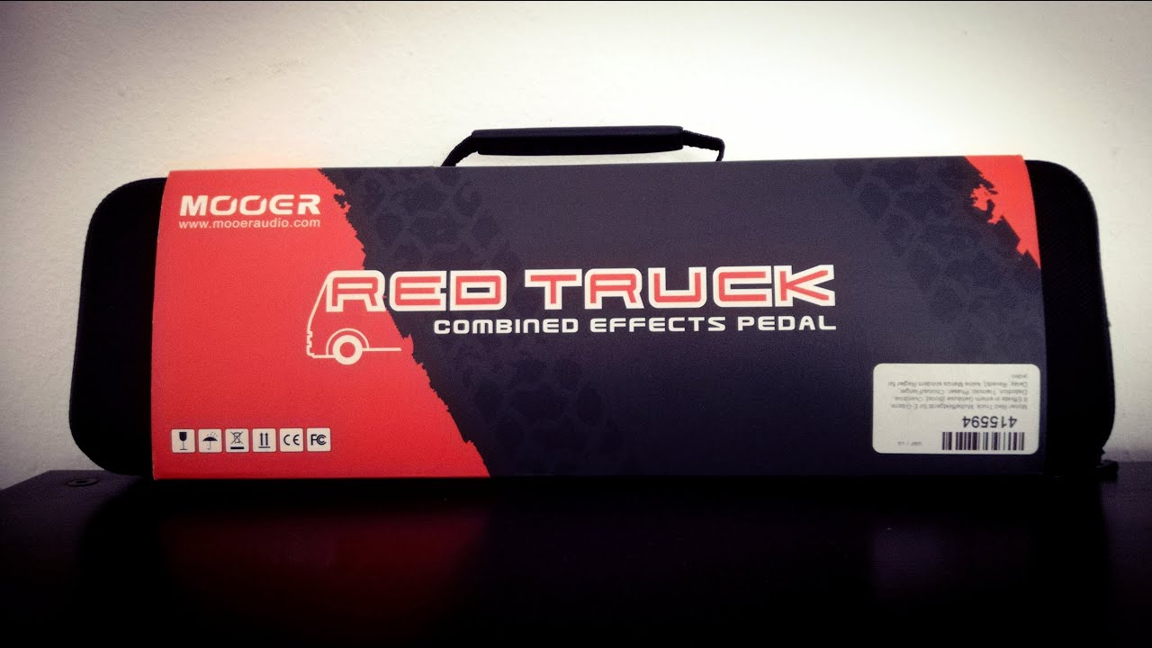 Mooer Red Truck - Unboxing - Hybrid analog digital guitar multieffect