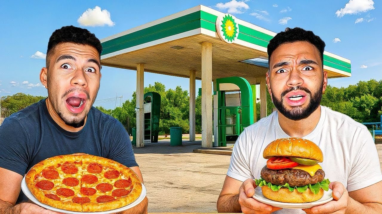 NUR IN TANKSTELLEN RESTAURANTS ESSEN FÜR 24 STUNDEN !!!