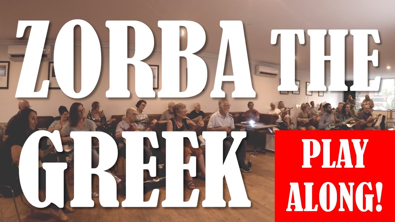 Zorba The Greek - Ukulele Play Along - easy 5 chords G Am D G7 D7