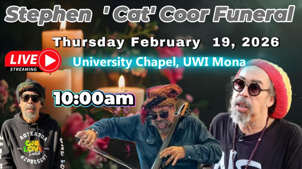 Funeral Service For Stephen “Cat” Coore, Co-Founder of Third World- Live