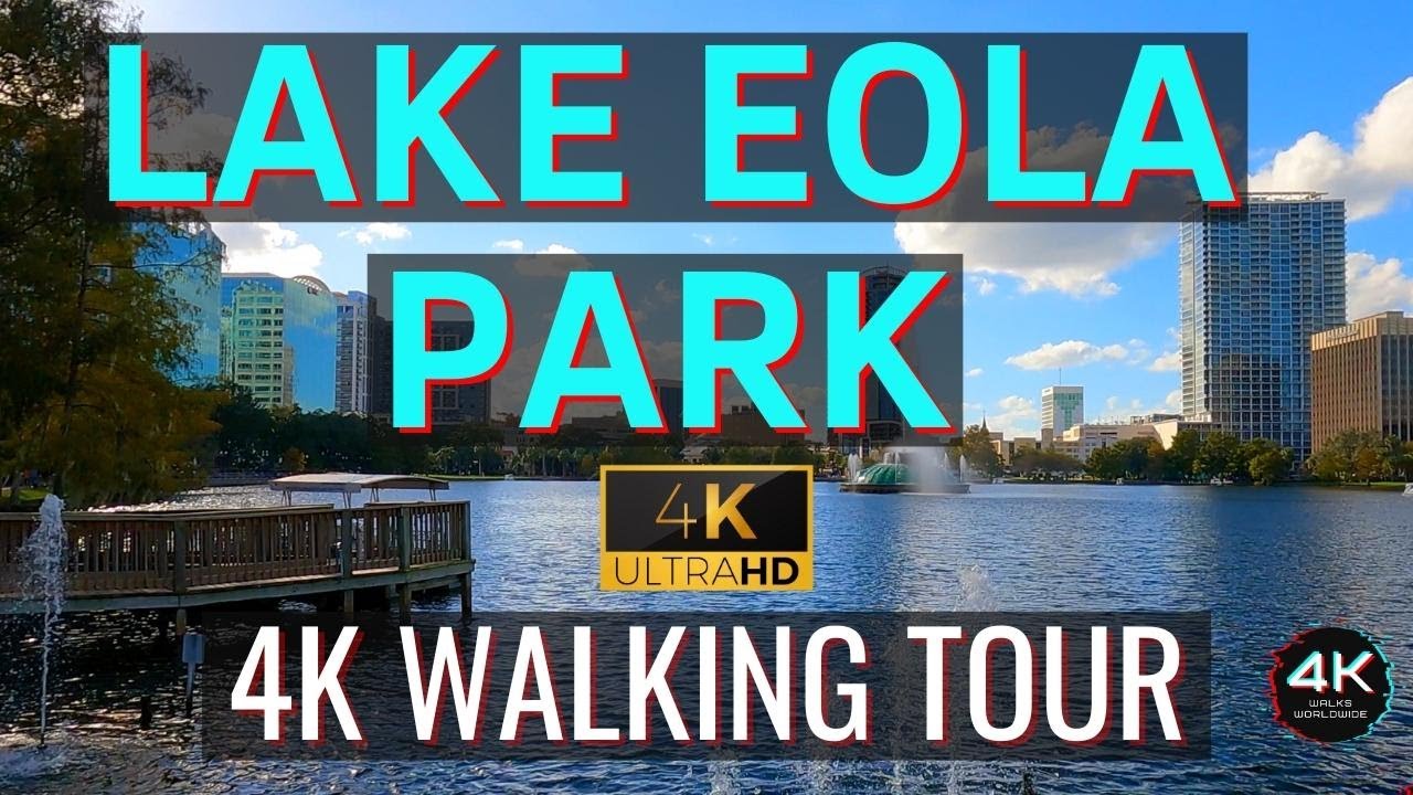 Lake Eola Park Orlando, Florida | Full 4K Walking Tour 2023
