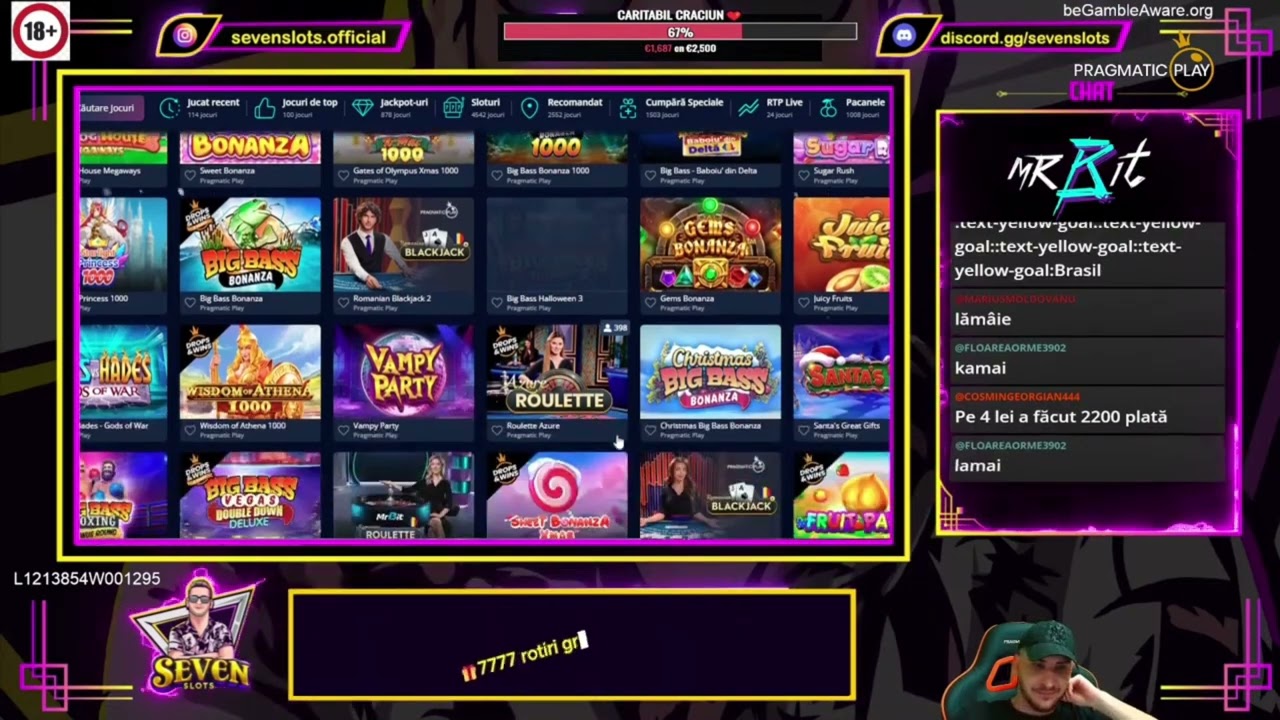 SEVEN SLOTS x LUPTA CU JOCURILE CONTINUA🔴