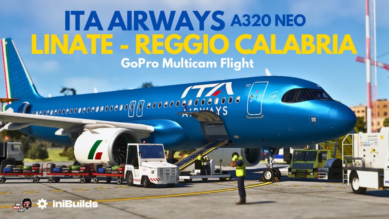 ITA Airways A320neo | Milano Linate(LIML)✈Reggio Calabria(LICR) | DVF 2025 World Ops