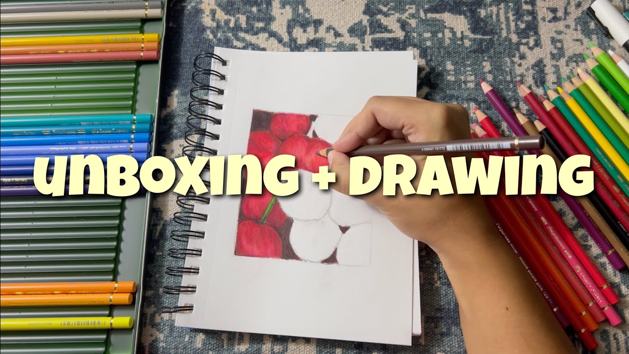 faber-castell polychromos colored pencils | unboxing + drawing