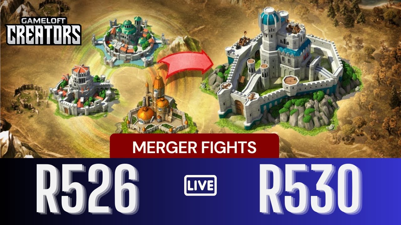 R526 & R530 Merger Fights - MultiStream (March Of Empires)