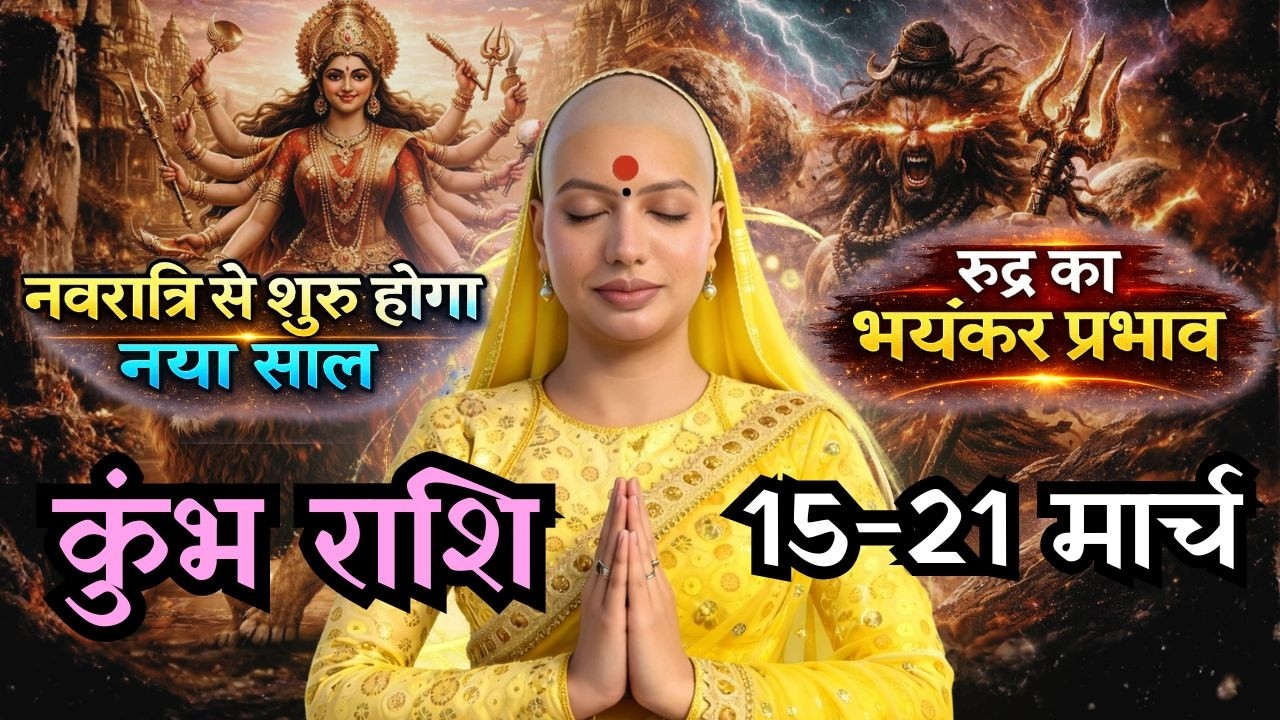 कुंभ 15-21 मार्च  राशिफल 2026 | मार्च राशिफल | कुंभ राशिफल | Kumbh rashifal | March rashifal