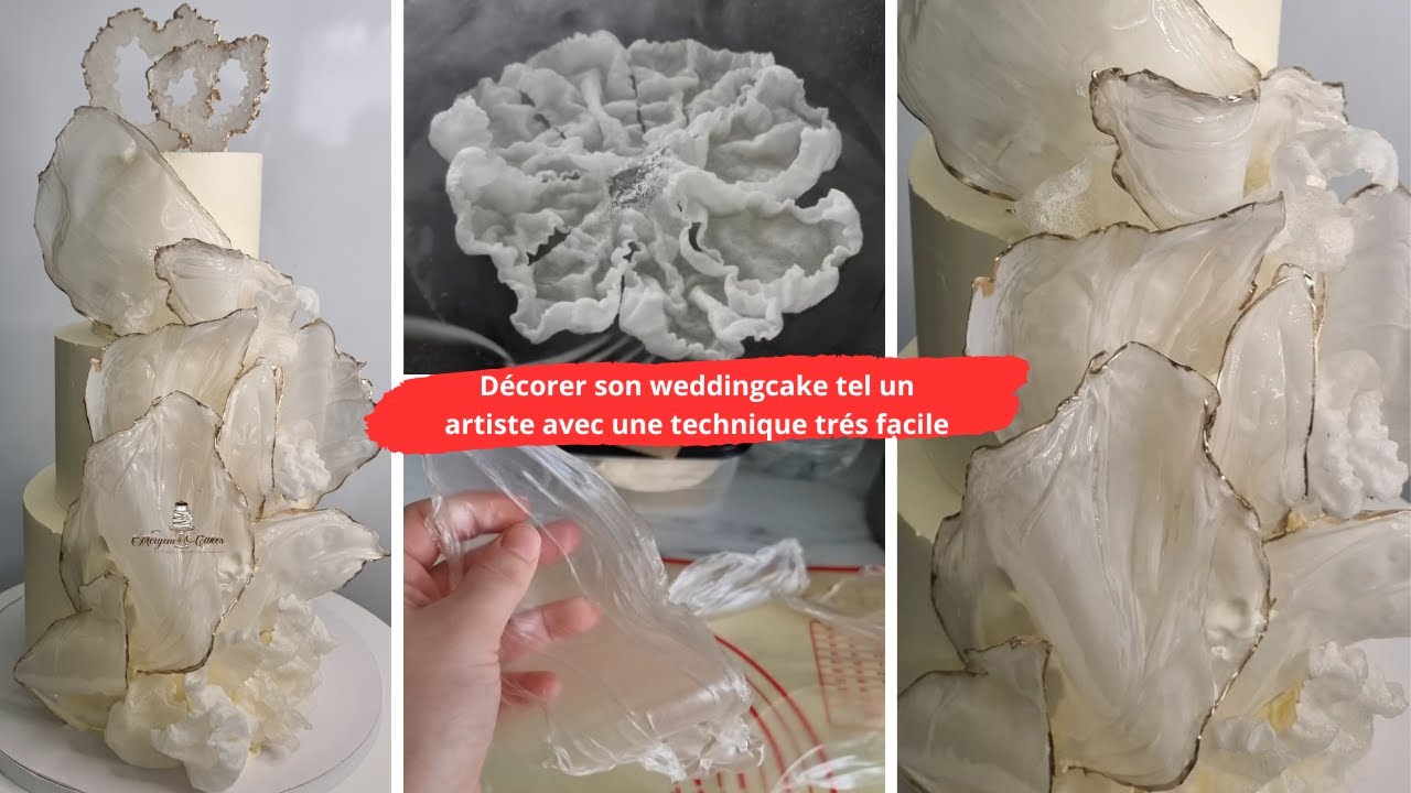 décorer son weddingcake tel un artiste avec technique simple et facile