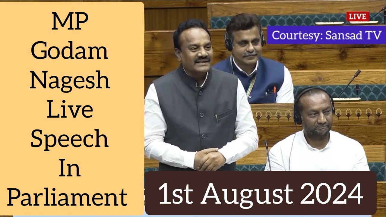 Adilabad MP Godam Nagesh Live Speech in Parliament