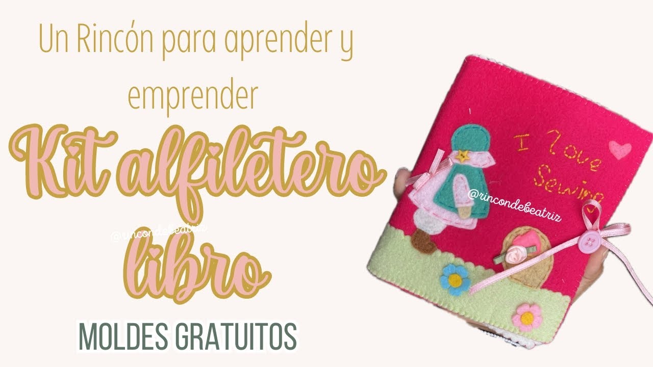 Alfiletero costurera libro - swing. -El Rincón de Beatriz