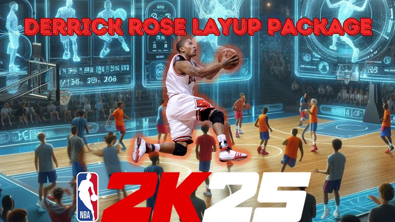 NBA 2K25 Derrick Rose Layup Animations @nba2k #nba2k25