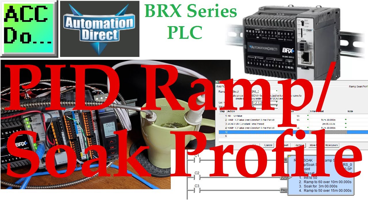 BRX (Do-More) PLC PID Ramp Soak Profile